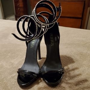 New Sexy Black stilettos with ankle strap